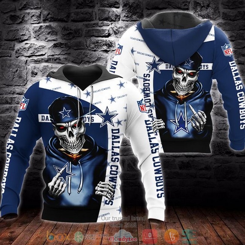 Nfl Dallas Cowboys Skeleton 3D Hoodie Nfl Dallas Cowboys Skeleton 3D Hoodie