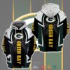 Nfl Green Bay Packers Black Yellow 3D Hoodie