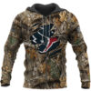 Nfl Houston Texans Camo Hunting 3D Shirt