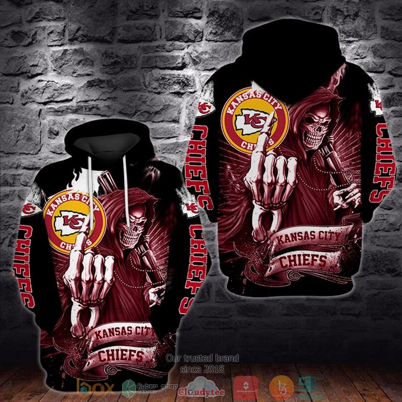 Nfl Kansas City Chiefs Death God 3D Hoodie Nfl Kansas City Chiefs Death God 3D Hoodie