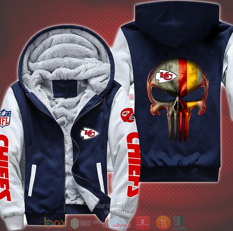 Nfl-Kansas-City-Chiefs-Punisher-Skull-3D-Fleece-Hoodie-Jacket-3