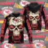 Nfl Kansas City Chiefs Skull Flame 3D Hoodie