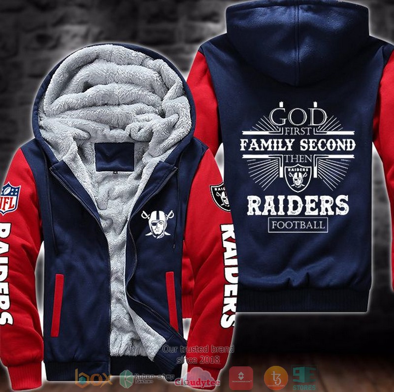 Nfl Las Vegas Raiders 3D Fleece Hoodie Jacket Nfl Las Vegas Raiders 3D Fleece Hoodie Jacket