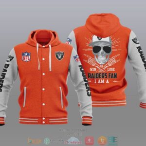 Nfl Las Vegas Raiders I Am A Raiders Fan Baseball Hoodie Jacket