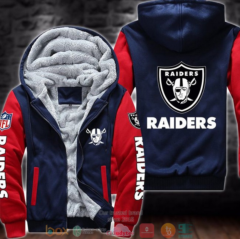 Nfl Las Vegas Raiders Logo 3D Fleece Hoodie Jacket Nfl Las Vegas Raiders Logo 3D Fleece Hoodie Jacket