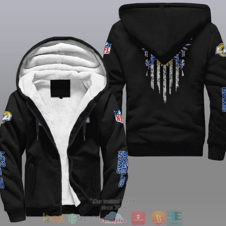 Nfl-Los-Angeles-Rams-Eagle-American-Flag-Fleece-Hoodie-1