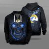 Nfl Los Angeles Rams Fire Skull Lava 3D Shirt