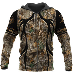 Nfl Minnesota Vikings Camo Hunting 3D Shirt