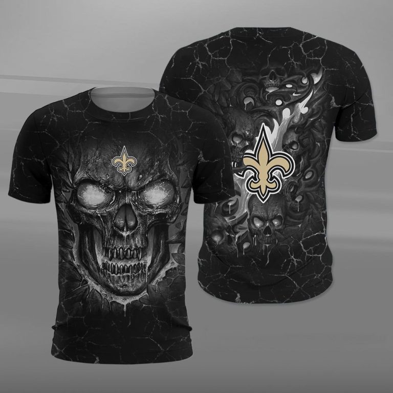 Nfl-New-Orleans-Saints-Fire-Skull-Lava-3D-Shirt-Hoodie-2