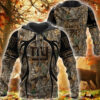 Nfl New York Giants Hunting Camo 3D Shirt