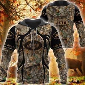Nfl New York Jets Camo Hunting 3D Shirt