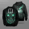Nfl New York Jets Fire Skull Lava 3D Shirt