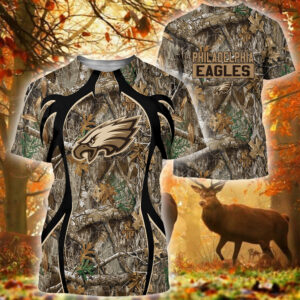 Nfl Philadelphia Eagles Camo Hunting 3D Shirt