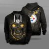 Nfl Pittsburgh Steelers Fire Skull Lava 3D Shirt