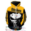 Nfl Pittsburgh Steelers Skull Hoodie 3D