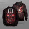 Nfl San Francisco 49Ers Fire Skull Lava 3D Shirt