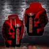 Nfl San Francisco 49Ers Skull 3D Hoodie