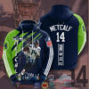 Nfl Seattle Seahawks Dk Metcalf 14 Bring On The 12 Hoodie 3D