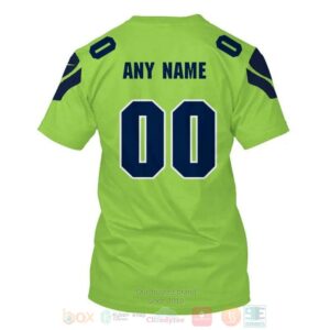 Nfl Seattle Seahawks Personalized Green 3D Hoodie