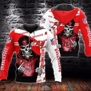 Nfl Tampa Bay Buccaneers Skeleton 3D Hoodie