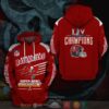 Nfl Tampa Bay Buccaneers Super Bowl Liv Champions 3D Hoodie
