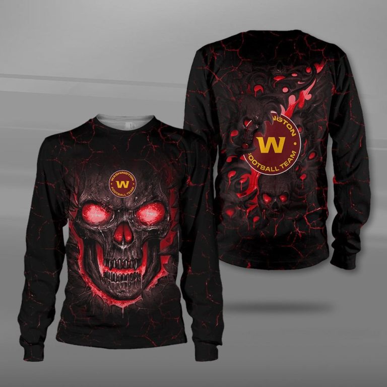 Nfl-Washington-Football-Team-Fire-Skull-Lava-3D-Shirt-Hoodie-3