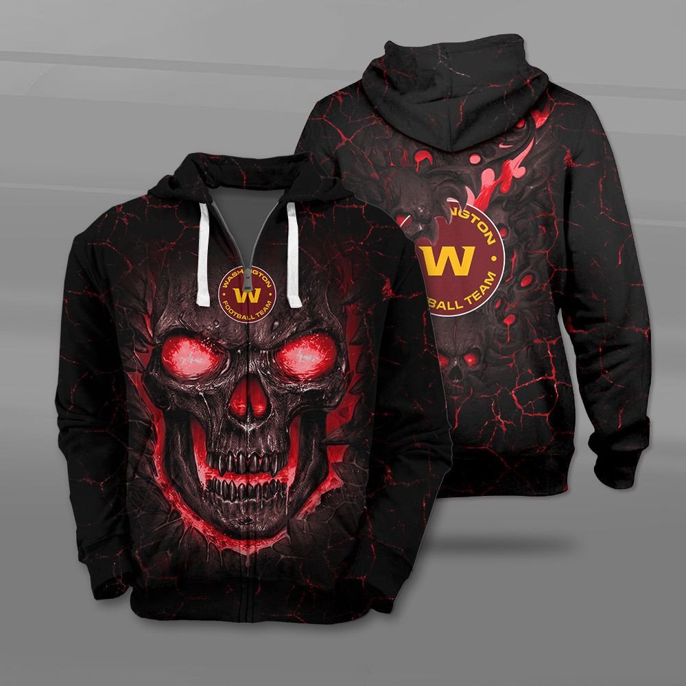 Nfl Washington Football Team Fire Skull Lava 3D Shirt Nfl Washington Football Team Fire Skull Lava 3D Shirt