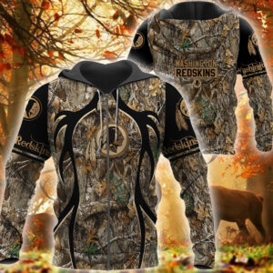 Nfl Washington Redskins Hunting Camo 3D Shirt