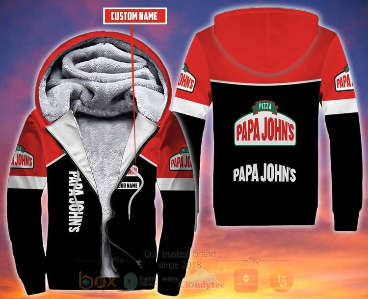 Papa John’S Pizza Personalized Fleece 3D Hoodie Papa John’S Pizza Personalized Fleece 3D Hoodie