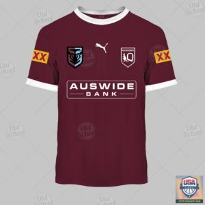Personalise State Of Origin Series Qld Maroons 2021 Home Jersey Hoodie