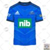 Personalise Super Rugby Auckland Blues 2022 Home Jersey Hoodie T-Shirt