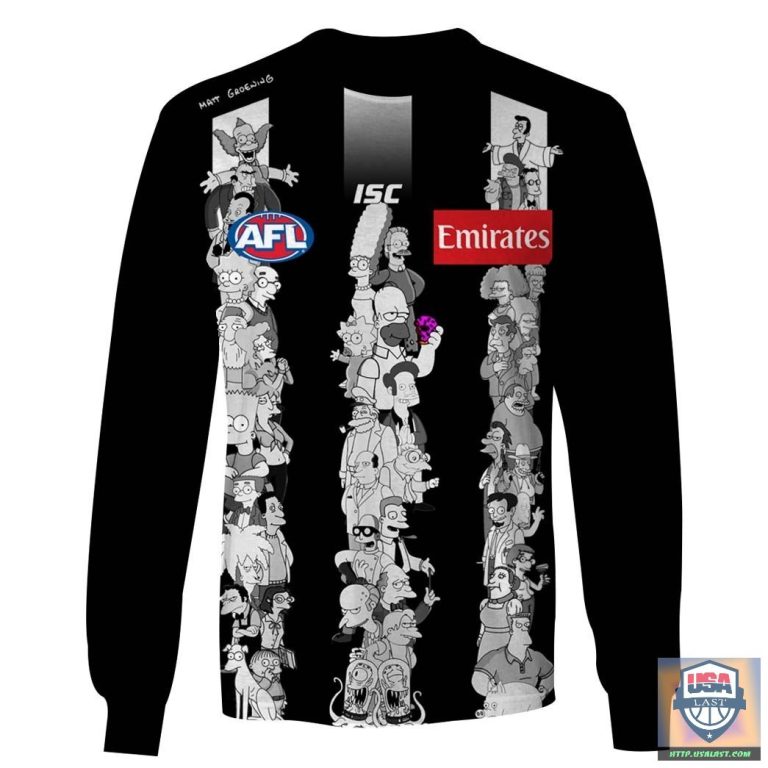 Personalize-Afl-Collingwood-Magpies-The-Simpsons-Guernsey-3D-Shirt-Hoodie-3
