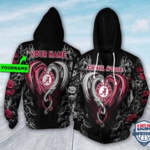 Personalized Alabama Crimson Tide Dragon Ncaa 3D Hoodie T-Shirt