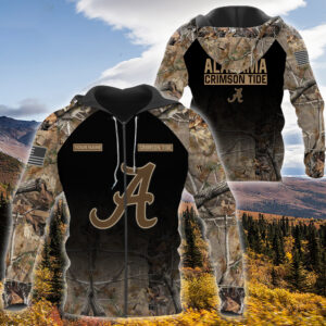 Personalized Alabama Crimson Tide Hunting Camo Custom 3D Shirt