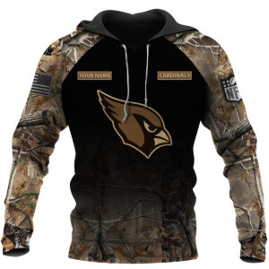 Personalized Arizona Cardinals Nfl Hunting Camo Custom 3D Shirt