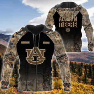 Personalized Auburn Tigers Hunting Camo Custom 3D Shirt