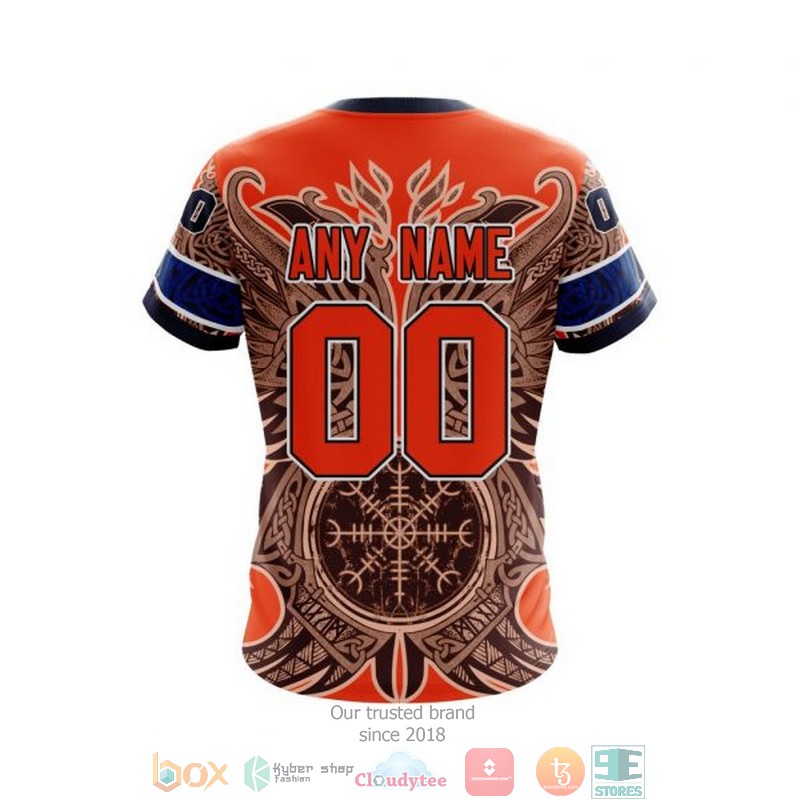 Personalized Edmonton Oilers Nhl Norse Viking Symbols Custom 3D Shirt Personalized Edmonton Oilers Nhl Norse Viking Symbols Custom 3D Shirt