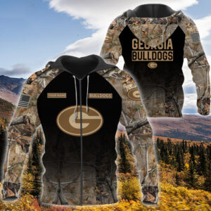 Personalized Georgia Bulldogs Hunting Camo Custom 3D Shirt