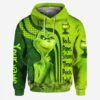 Personalized Grinch Rock Paper Scrissors Throat Punch I Win Hoodie- Limited Edition