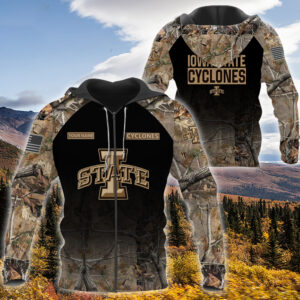 Personalized Iowa State Cyclones Hunting Camo Custom 3D Shirt