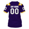 Personalized Lsu Tigers Sec Nike Purple Custom 3D Shirt