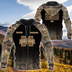 Personalized Mississippi State Bulldogs Hunting Camo Custom 3D Shirt