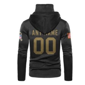 Personalized Nfl Carolina Panthers Black 3D Hoodie Mask
