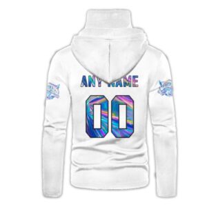 Personalized Nfl Jacksonville Jaguars White Hologram Color 3D Hoodie Mask