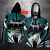 Personalized Nfl Philadelphia Eagles Lightning Gaiter 3D Hoodie