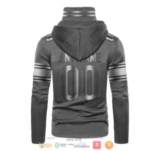 Personalized Nfl Pittsburgh Steelers Dark Grey Custom 3D Hoodie Mask