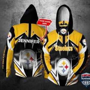 Personalized Nfl Pittsburgh Steelers Lightning Gaiter 3D Hoodie
