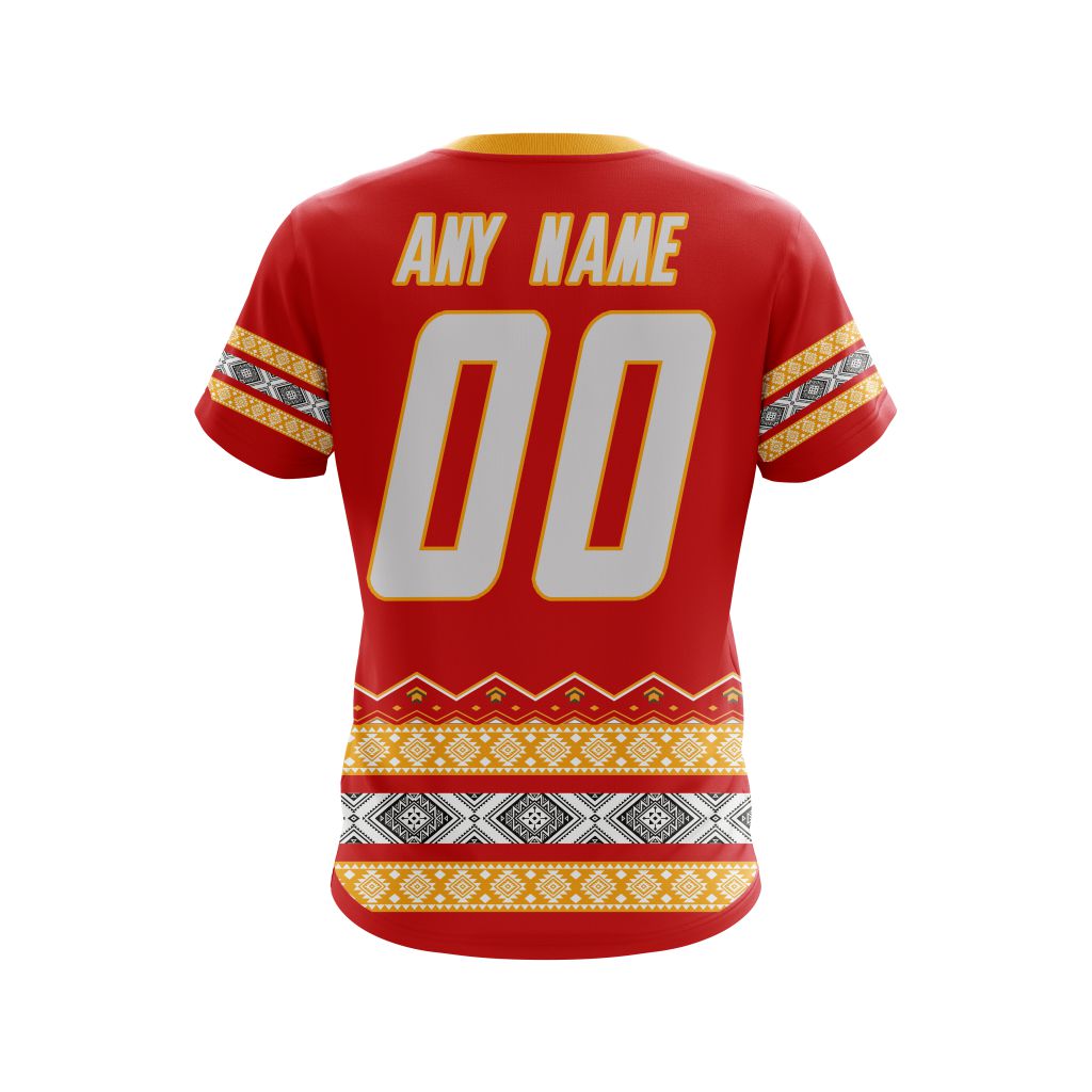 Personalized Nhl Calgary Flames Native American 3D Shirt Personalized Nhl Calgary Flames Native American 3D Shirt