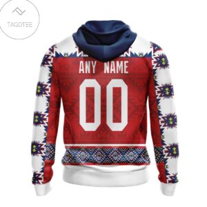 Personalized Nhl Columbus Blue Jackets Native American Pattern Hoodie