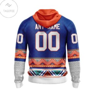 Personalized Nhl New York Islanders Native American Pattern Hoodie